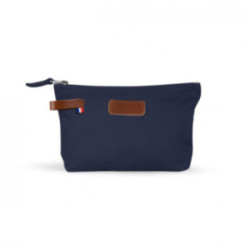 Pochette en coton biologique GOTS attributs cuir