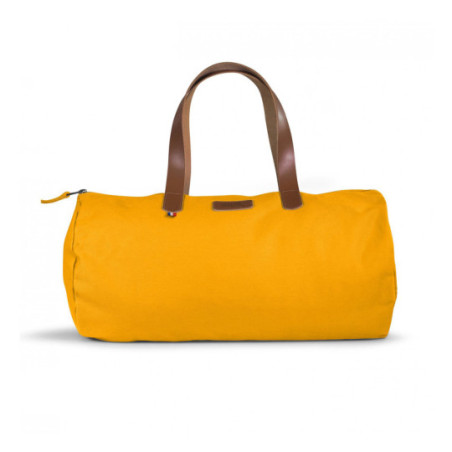 Sac polochon en coton bio Gots attributs cuir