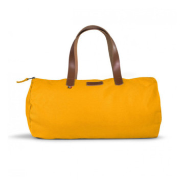 Sac polochon en coton bio Gots attributs cuir