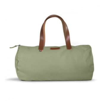 Sac polochon en coton biologique GOTS attributs cuir