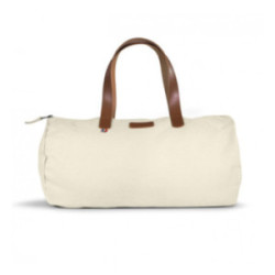 Sac polochon en coton biologique GOTS attributs cuir