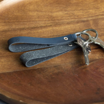 Porte-clés en cuir recyclé