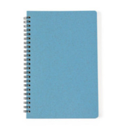 Carnet A5 à spirales avec couverture en paille de blé