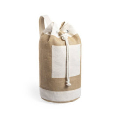Sac baluchon en jute et coton