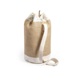Sac baluchon en jute et coton