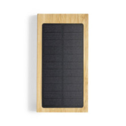 Batterie de secours solaire 10000 mAh en bambou FSC