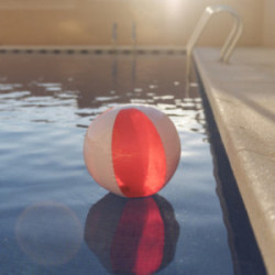 Ballon gonflable bicolore