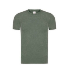Tee-shirt mixte effet jean délavé