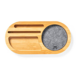 Organiseur en bambou et feutre rPET