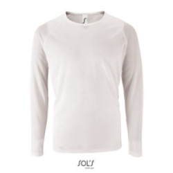 Tee-shirt homme Sol's® Sporty manches longues blanc