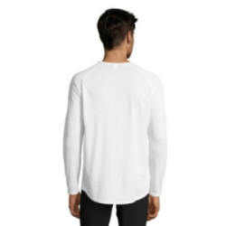Tee-shirt homme Sol's® Sporty manches longues blanc