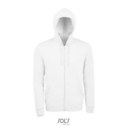 Sweat-shirt mixte zippé à capuche Sol's® Stone blanc