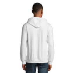 Sweat-shirt mixte zippé à capuche Sol's® Stone blanc
