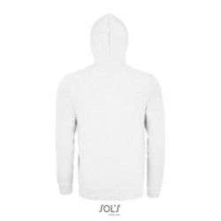 Sweat-shirt mixte zippé à capuche Sol's® Stone blanc