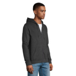 Sweat-shirt mixte zippé à capuche Sol's® Stone couleur