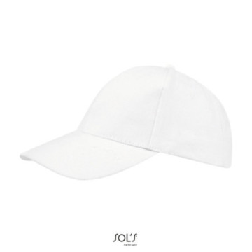 Casquette 6 pans Sol's® Buffalo blanche