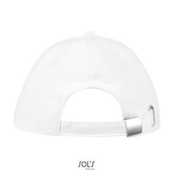 Casquette 6 pans Sol's® Buffalo blanche