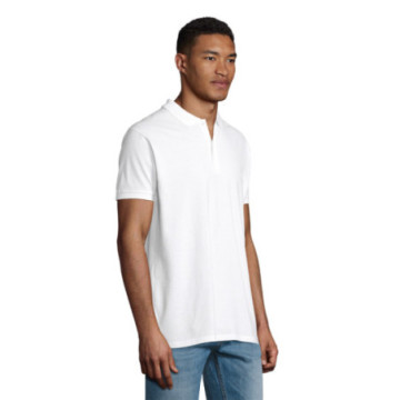 Polo homme Sol's® Planet en coton bio blanc