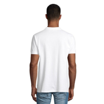 Polo homme Sol's® Planet en coton bio blanc
