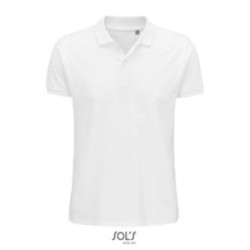 Polo homme Sol's® Planet en coton bio blanc