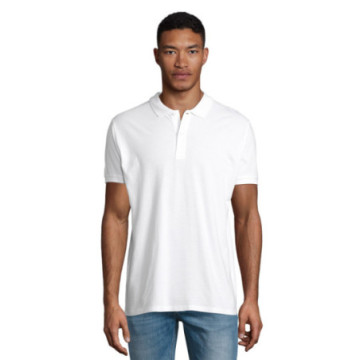Polo homme Sol's® Planet en coton bio blanc