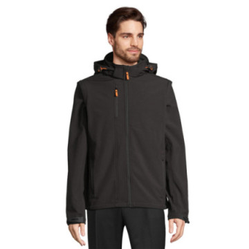 Veste softshell à capuche et manches amovibles Sol's® Transformer