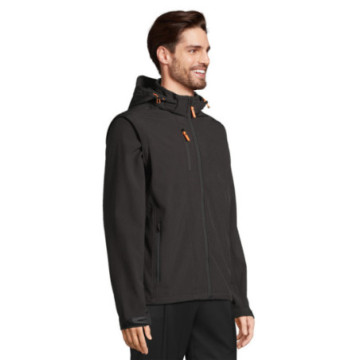 Veste softshell à capuche et manches amovibles Sol's® Transformer