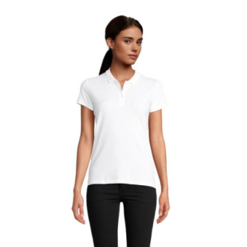 Polo femme Sol's® Planet en coton bio blanc