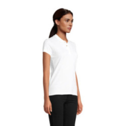 Polo femme Sol's® Planet en coton bio blanc