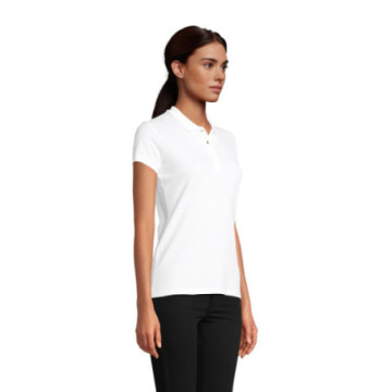 Polo femme Sol's® Planet en coton bio blanc