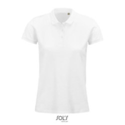 Polo femme Sol's® Planet en coton bio blanc