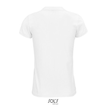 Polo femme Sol's® Planet en coton bio blanc