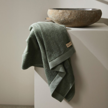 Serviette éponge Vinga® en coton et en tencel 70 x 140 cm vert