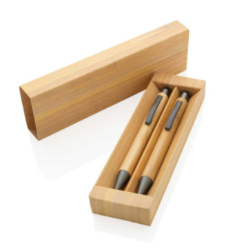 Parure de stylos en bambou