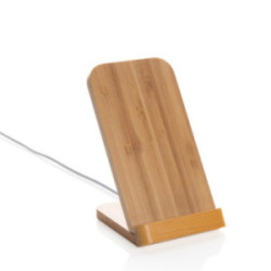 Chargeur à induction support téléphone bambou FSC