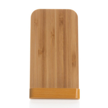 Chargeur à induction support téléphone bambou FSC