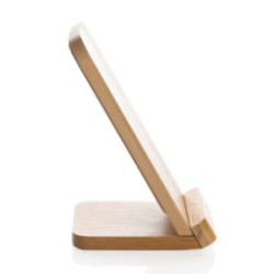 Chargeur à induction support téléphone bambou FSC