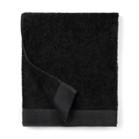 Serviette éponge Vinga® en coton et en tencel 90 x 150 cm noir