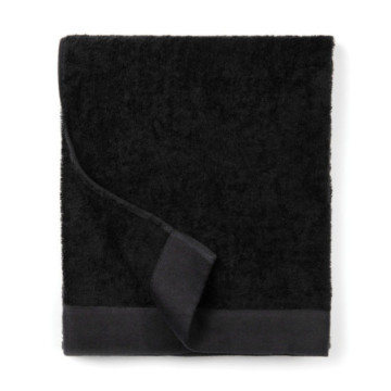 Serviette éponge Vinga® en coton et en tencel 90 x 150 cm noir