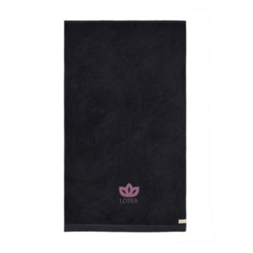 Serviette éponge Vinga® en coton et en tencel 90 x 150 cm noir