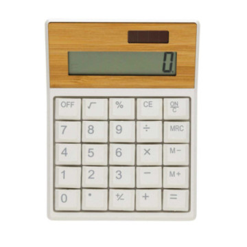 Calculatrice en bambou et plastique recyclé RCS