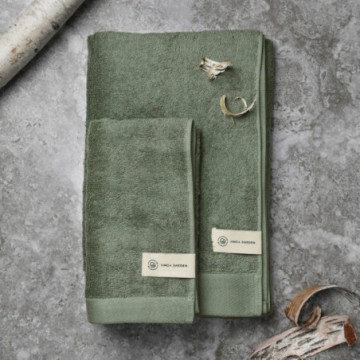 Serviette éponge Vinga® en coton et en tencel 90 x 150 cm vert
