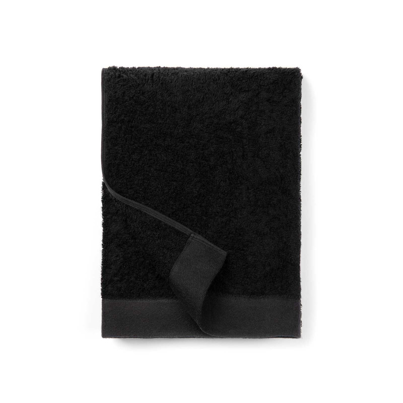 Serviette éponge Vinga® en coton et en tencel 70 x 140 cm noir