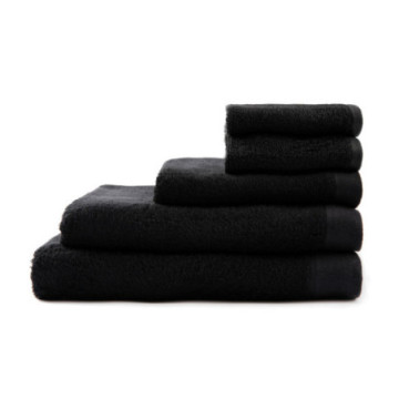 Serviette éponge Vinga® en coton et en tencel 70 x 140 cm noir