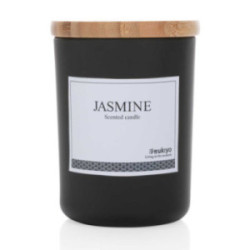 Bougie parfumée dans verre Ukiyo® avec couvercle en bambou