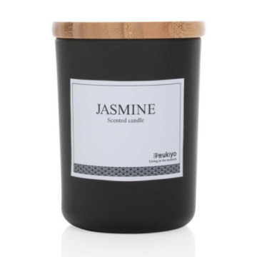 Bougie parfumée dans verre Ukiyo® avec couvercle en bambou