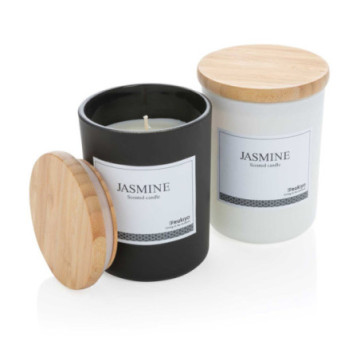 Bougie parfumée dans verre Ukiyo® avec couvercle en bambou