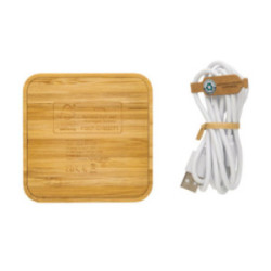 Chargeur à induction en bambou FSC 10 W