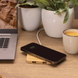 Chargeur à induction en bambou FSC 10 W