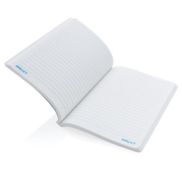 Carnet A5 en papier de pierre à couverture souple Impact